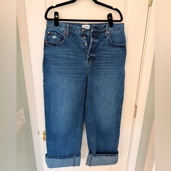 Pistola Dark Blue Ryder Wide Leg Jean - Picture 4 of 6